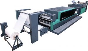 The EFI™ Reggiani BOLT single-pass printer introduced in late 2018, offers a proprietary technology for combining digital and rotary techniques for hybrid solutions.