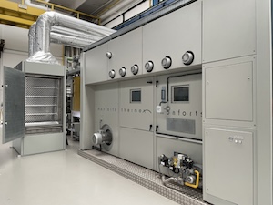 Monforts - Energy - The THERMEX line at the Monforts ATC in Germany has recently been equipped with the Monforts Universal Energy Tower.